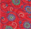 	Red color Digital Print Rayon Fabric