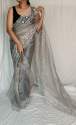 Organza With Embroidery Work Saree thumb 2