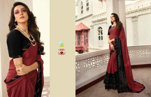 White Rangoli Saree