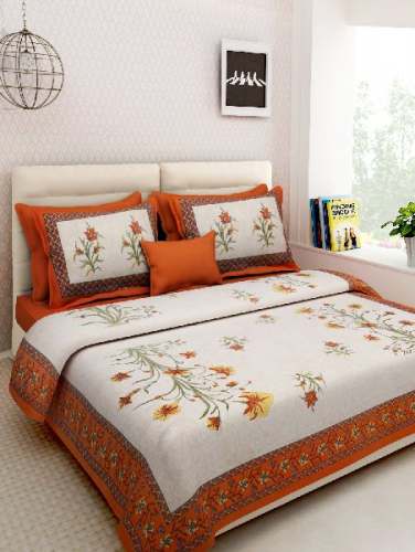 Fancy Printed King Size Bed Sheet by anil fashions private limited