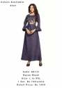 Blue Designer Rayon Kurtis | Silver Design thumb 1