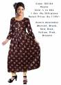 Brown Designer Anarkali Kurtis | Golden Print thumb 1