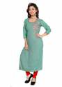 Designer Kurtis With Red And Blue Design