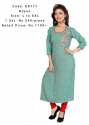 Designer Kurtis With Red And Blue Design thumb 1