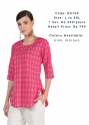 Pink Designer Kurtis With White Pattern thumb 1
