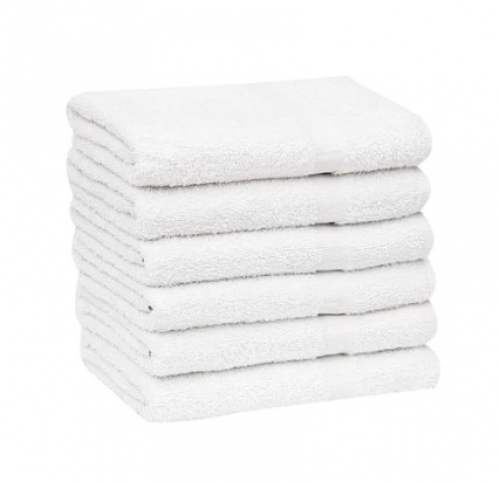 Pure Cotton White Hotel Towel by Priyan Tex