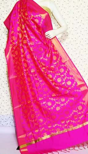 Ladies Banarasi Silk Dupatta by Smriti Textile and Handicraft