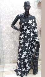 Printed georgette saree