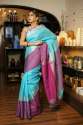 Pure Linen  Printed Saree thumb 2