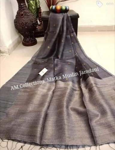 Beautiful Party wear Matka Muslin Silk saree