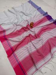 Designer Cotton Khadi Saree