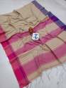 Designer Cotton Khadi Saree thumb 2