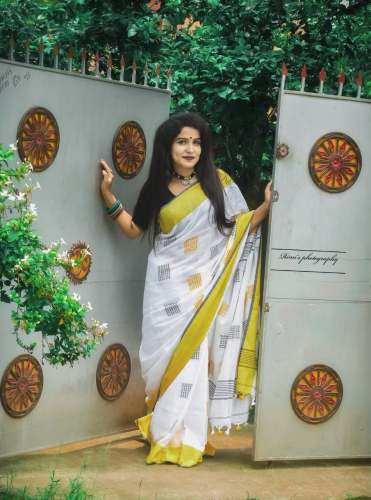 Designer Khadi Cotton Saree