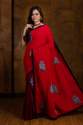 Designer Silk Cotton Handloom Saree thumb 2