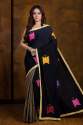 Designer Silk Cotton Handloom Saree thumb 6