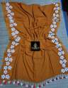 Durga Puja Special  Hand-painted Flower Mulmul Cotton Saree thumb 1