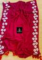 Durga Puja Special  Hand-painted Flower Mulmul Cotton Saree thumb 5