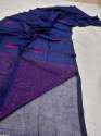 Exclusive Pure Linen Sequence Saree thumb 11