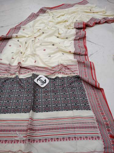 Exclusive Pure Marsarise Cotton Assam Khadi Saree