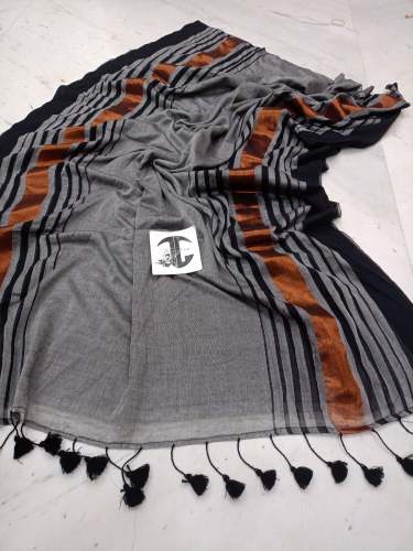 Latest Very Soft Quality 100 count Mulmul Cotton Saree