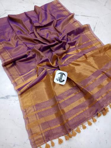 New Launch Premium Quality Authentic Tissue Saree