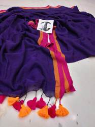 Party wear Mulmul cotton Saree