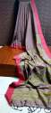 Party wear Pure Khadi Cotton Saree thumb 7