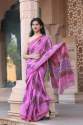 Pure Cotton Handi Craft Printed Saree thumb 3
