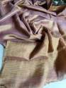 Pure Hand Loom  Tissue Linen Saree.  thumb 3