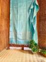 Pure Hand Loom  Tissue Linen Saree.  thumb 4