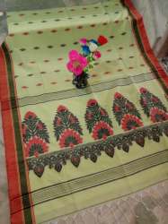 Pure Khadi Cotton Designer Saree