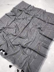 Pure Mul cotton chain woven Saree