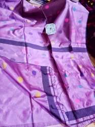 Silk Mohkiln Handweaving Butta Work Saree