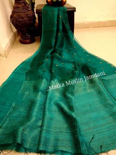 Stylish Muslin Mutka Silk Saree