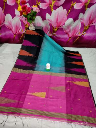 Trendy Silk Cotton Ikkat Saree