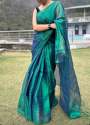 Very soft  mal raga tissue Saree thumb 9