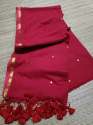 Zari border chumki ginni mul cotton Saree thumb 7