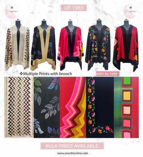 Diafano Knitted Woollen Stole DF 1983