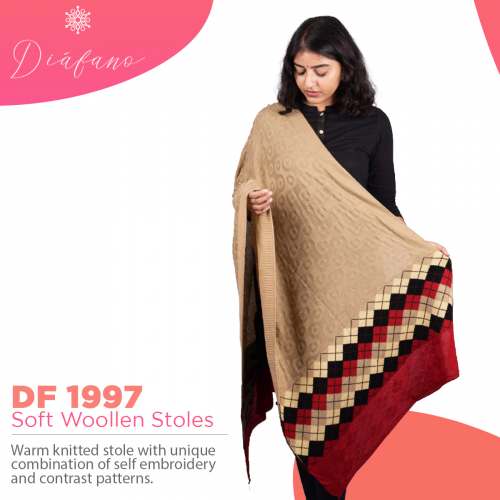 Diafano Knitted Woollen Stole DF 1999