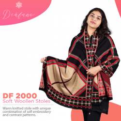 Diafano Knitted Woollen Stole DF 2000