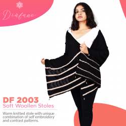 Diafano Knitted Woollen Stole DF 2003