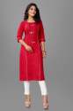 Cotton Handwork kurti-2 thumb 6