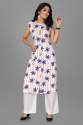 Rayon Printed Sleeveless Kurta thumb 4