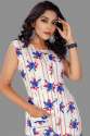 Rayon Printed Sleeveless Kurta thumb 5