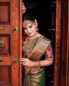 Copper Jari Kanchipuram Sarees thumb 1