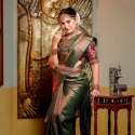 Copper Jari Kanchipuram Sarees thumb 4