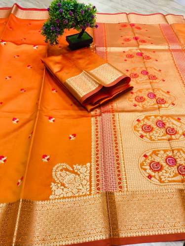 New Collection Banarasi Soft Silk Saree by M S Silk And Sarees