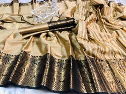 Butti Work Silk Cotton Saree