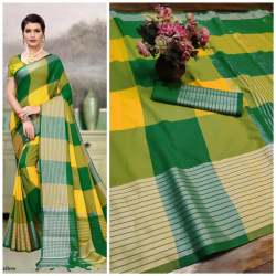 Designer Printed Cotton Silk Saree