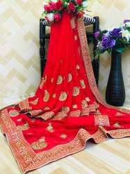 Heavy Embroidery Stone Work Saree